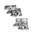 Sterling Silver Bear Cufflinks by Cufflinks.com