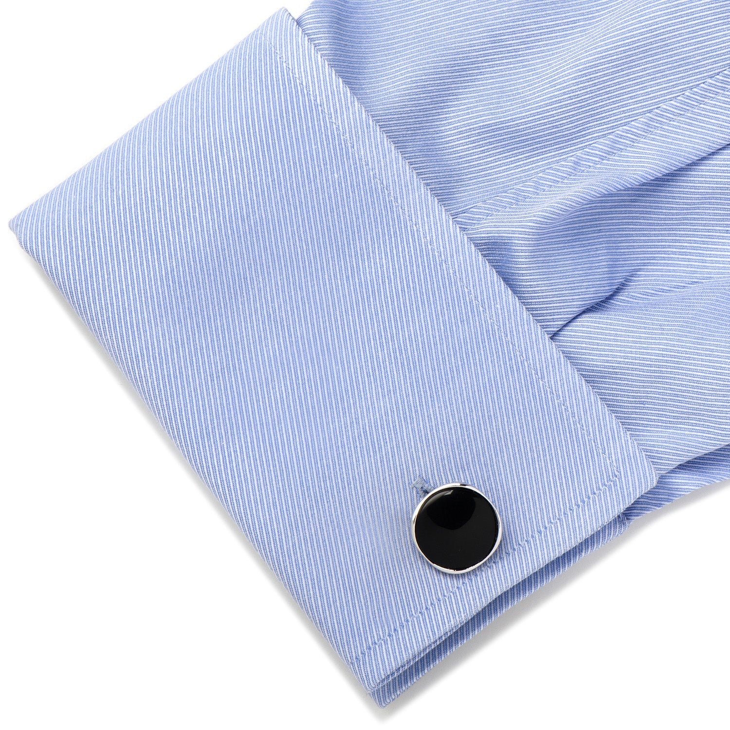 Sterling Silver Classic Formal Onyx 5-Stud Set by Cufflinks.com