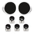 Sterling Silver Classic Formal Onyx 5-Stud Set by Cufflinks.com