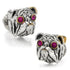 Sterling Silver with 14k Gold Vermeil Accent English Bulldog Cufflinks by Cufflinks.com