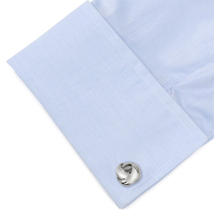 Sterling Silver Braided Knot Cufflinks by Cufflinks.com