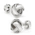 Sterling Silver Braided Knot Cufflinks by Cufflinks.com
