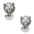 Sterling Silver Lion Head Cufflinks by Cufflinks.com