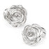 Sterling Silver Rhodium Plated Rose Cufflinks by Cufflinks.com