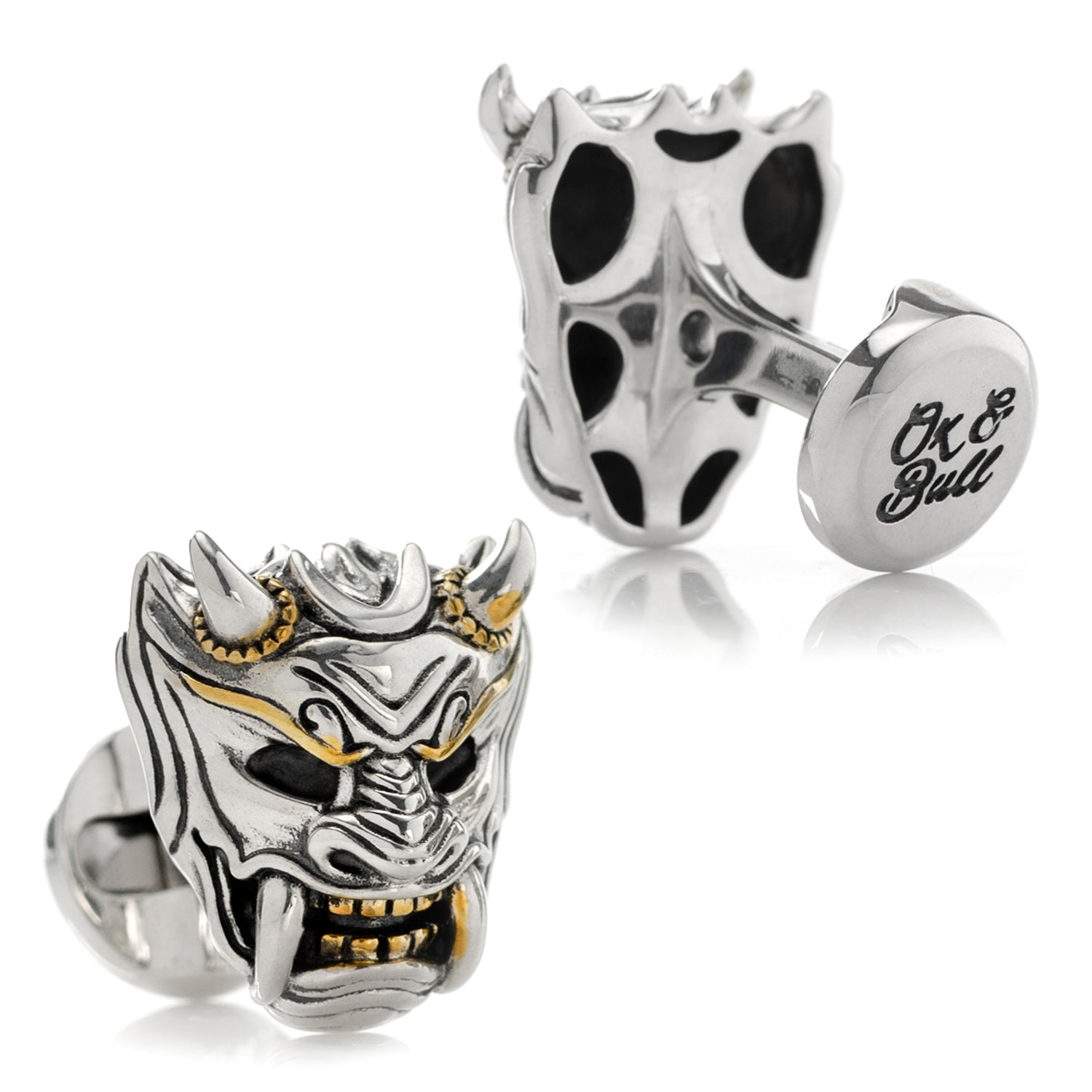 Samurai Mask Cufflinks by Cufflinks.com