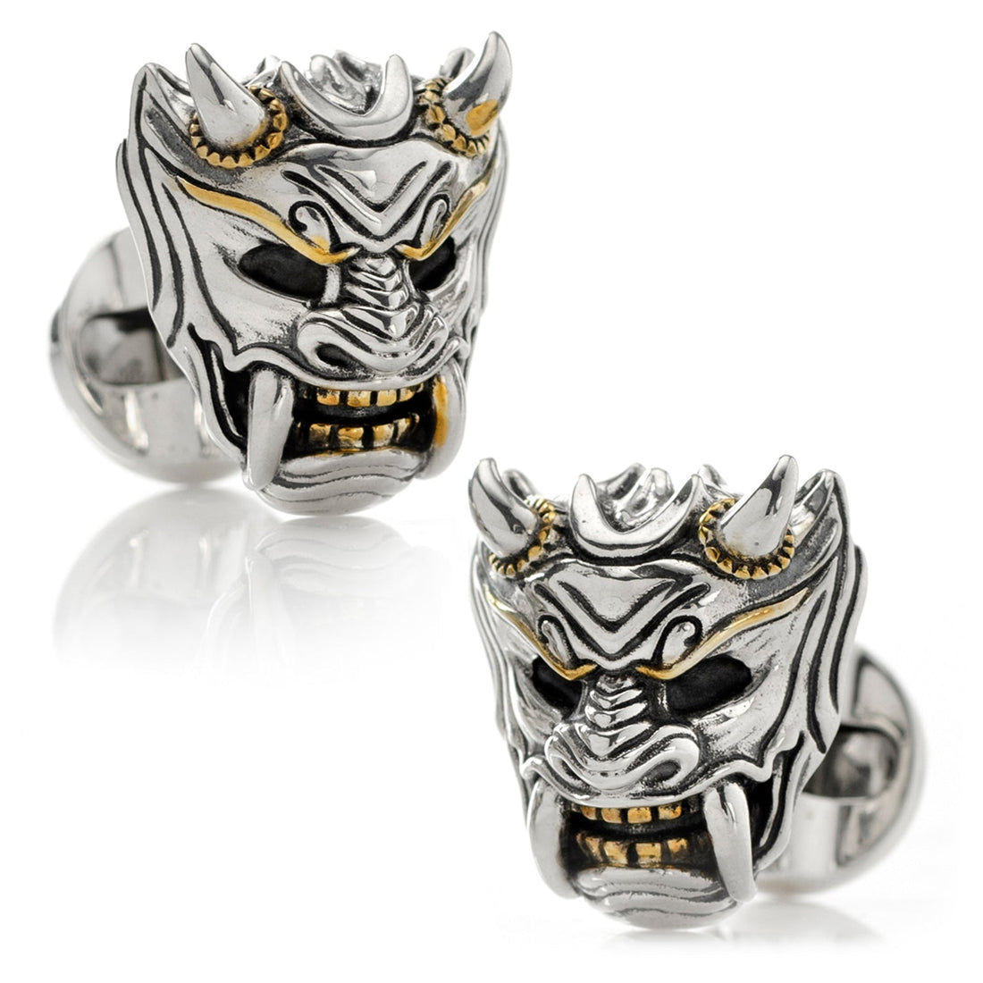 Samurai Mask Cufflinks by Cufflinks.com