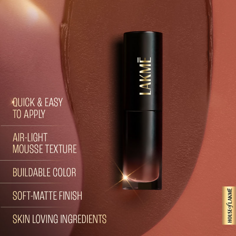 Lakme Xtraordin-Airy One-And-Done Lip, Eye &amp; Cheek Tint - Toffee Touch