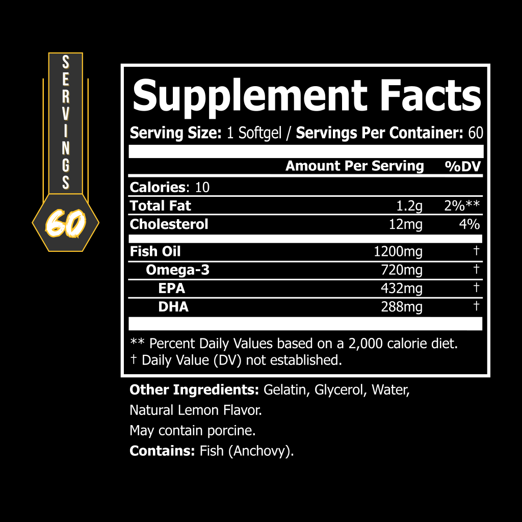 OMEGA 3 by BLACKLABEL Supplements
