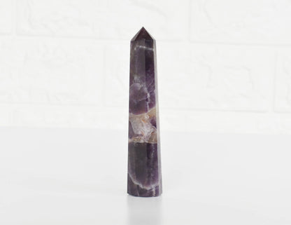 Pack of 3 Natural Crystal Tower Points, Genuine Quartz Crystal Wands  DestGlow