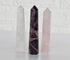 Pack of 3 Natural Crystal Tower Points, Genuine Quartz Crystal Wands  DestGlow