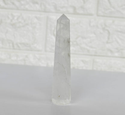 Pack of 3 Natural Crystal Tower Points, Genuine Quartz Crystal Wands  DestGlow