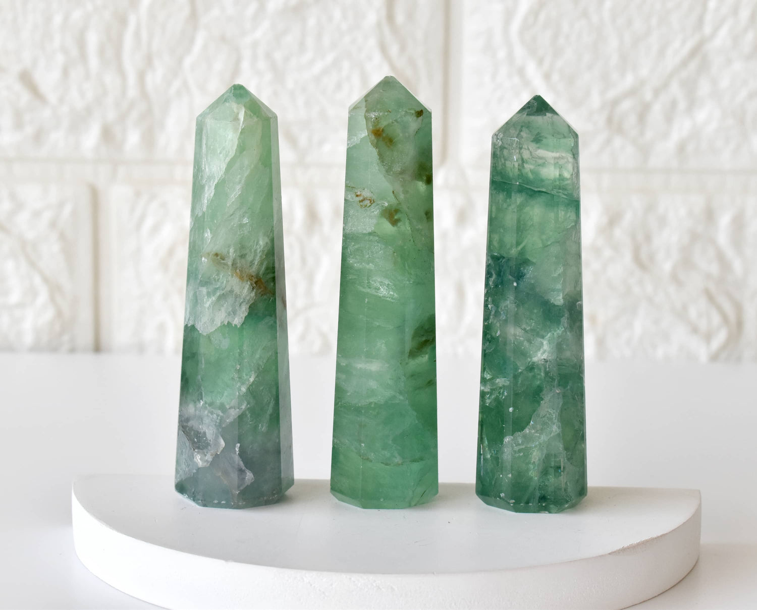 Green Fluorite Tower Point (Spiritual Awakening and Personal Growth)  DestGlow