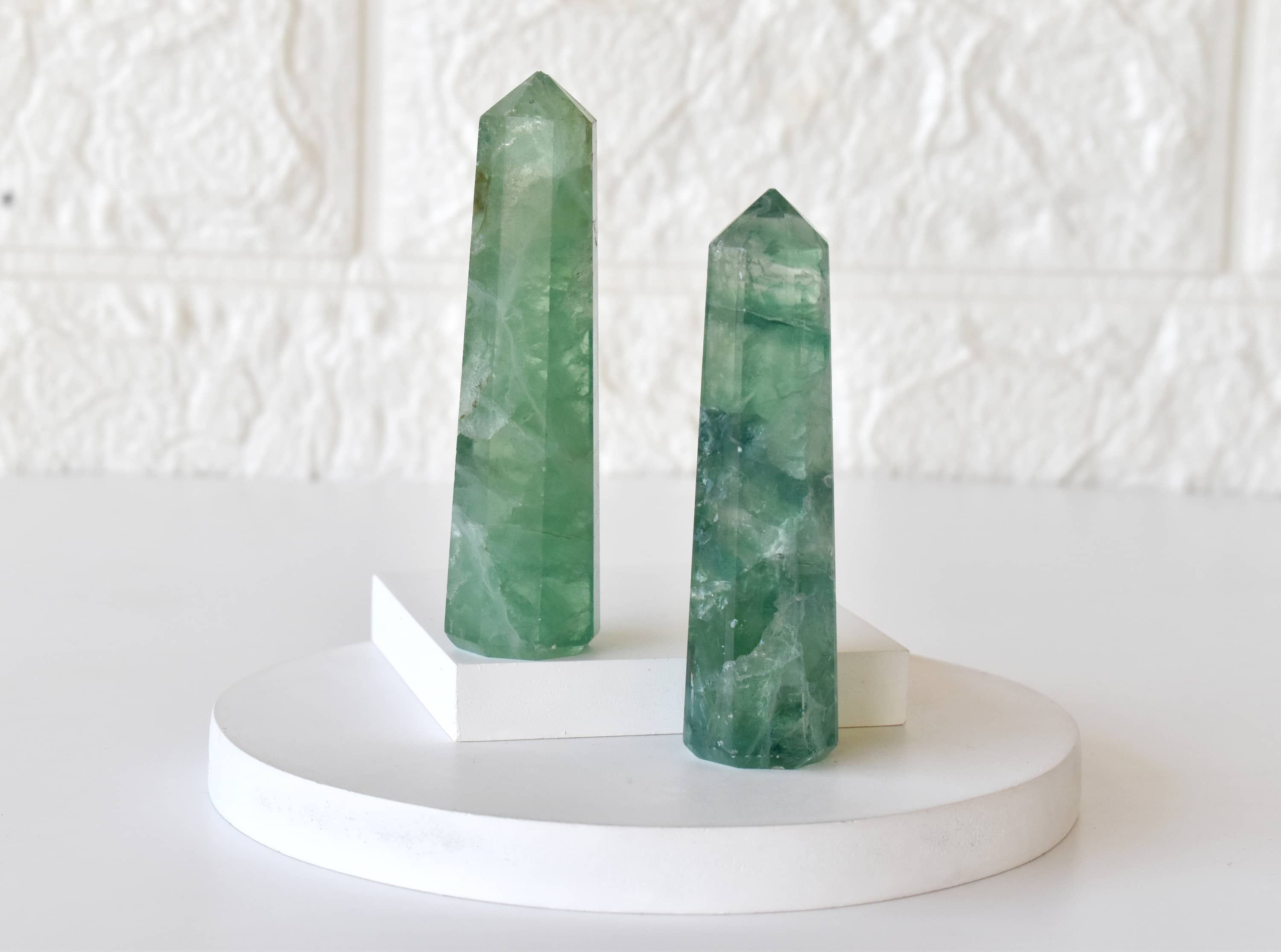 Green Fluorite Tower Point (Spiritual Awakening and Personal Growth)  DestGlow