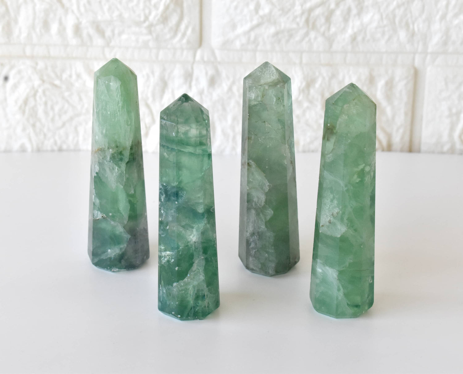 Green Fluorite Tower Point (Spiritual Awakening and Personal Growth)  DestGlow