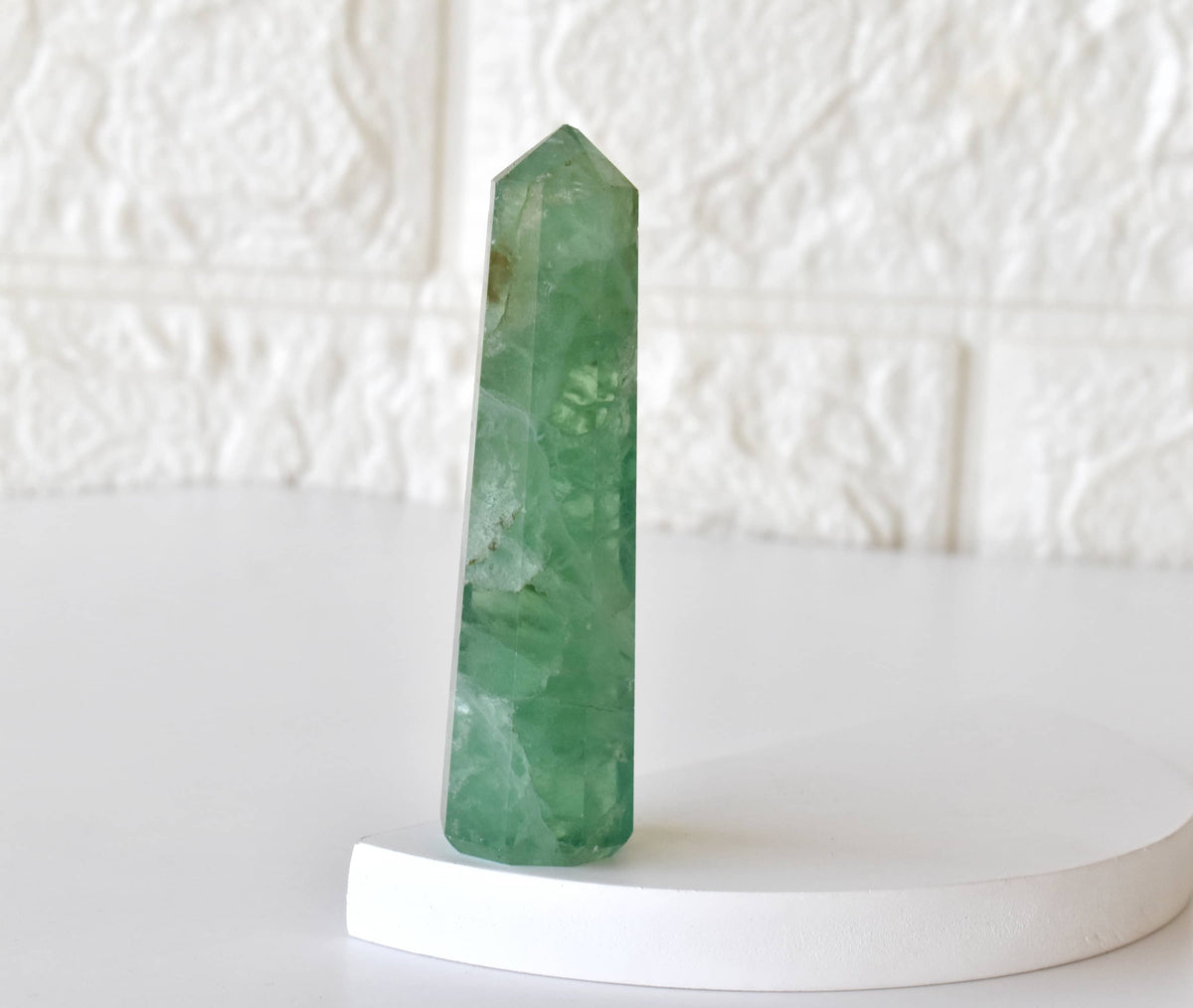 Green Fluorite Tower Point (Spiritual Awakening and Personal Growth)  DestGlow
