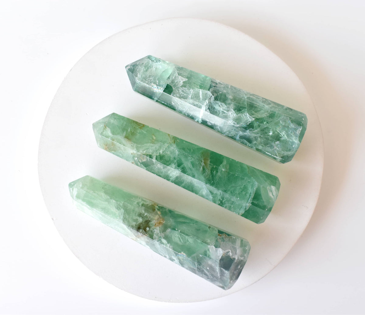 Green Fluorite Tower Point (Spiritual Awakening and Personal Growth)  DestGlow