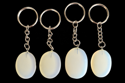 Opal Key Chain, Gemstone Keychain Crystal Key Ring (harmony and happiness)  DestGlow