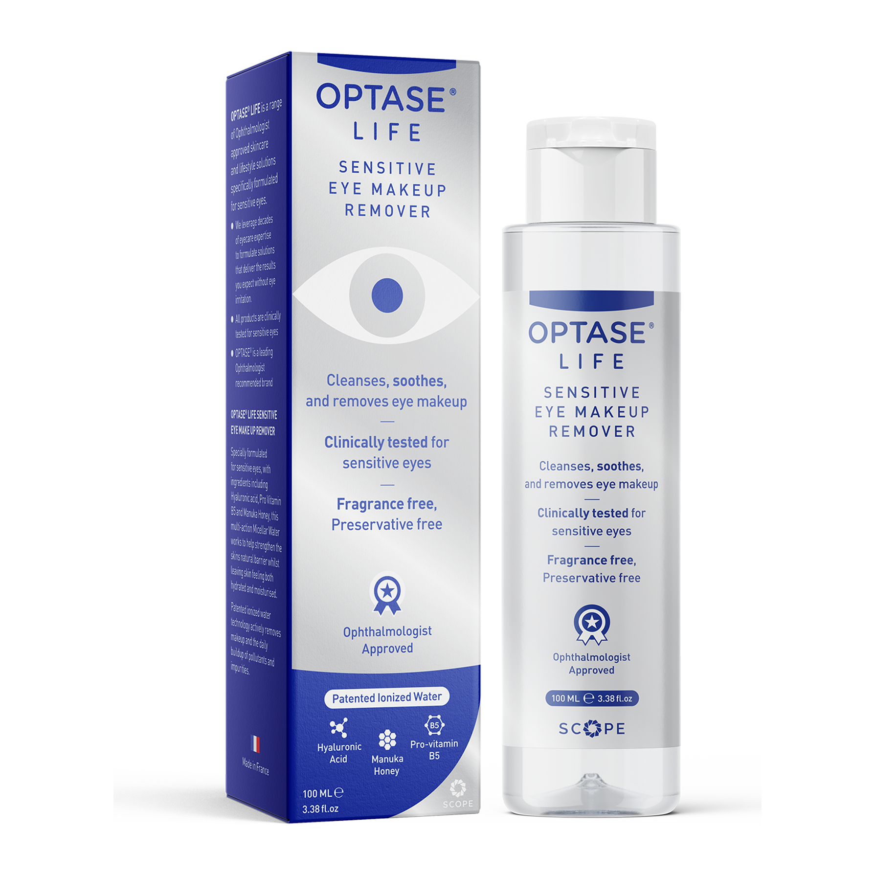 Optase Life Sensitive Eye Makeup Remover 100ml by Pasteur Pharmacy