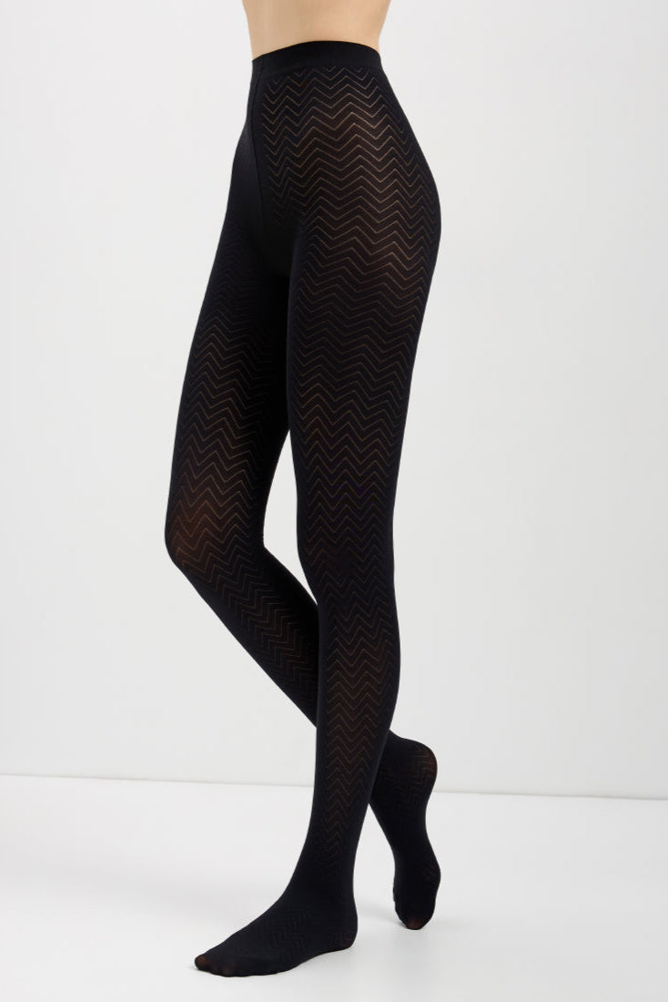 Fantasy Tights Conte Orient - Zigzag pattern 