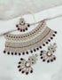Joban Fashion Maroon Stone Work Necklace Set