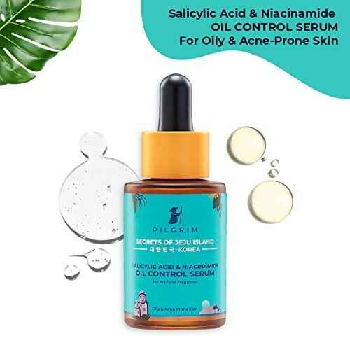 Pilgrim 2% Salicylic Acid + 3% Niacinamide Oil Control Serum For Oily &amp; Acne-Prone Skin - Korean Skin Care