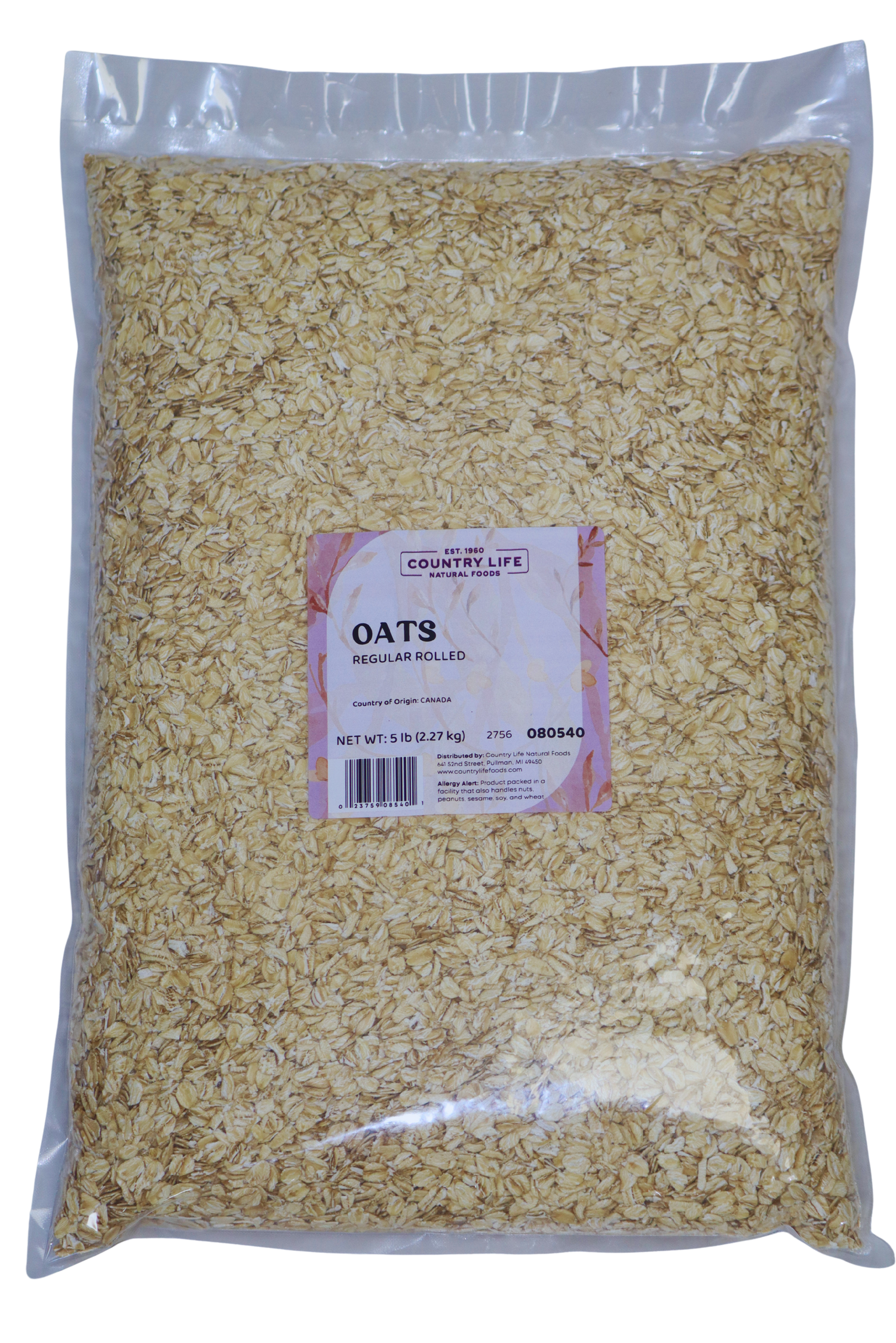 Oats, Regular Rolled by Country Life Natural Foods