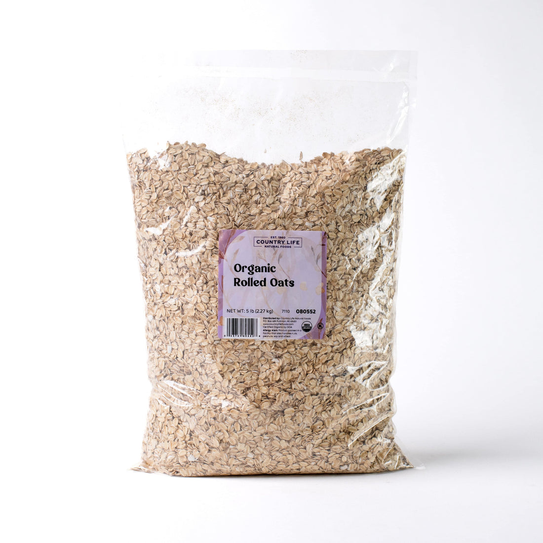 Oats, Regular Rolled, Organic by Country Life Natural Foods