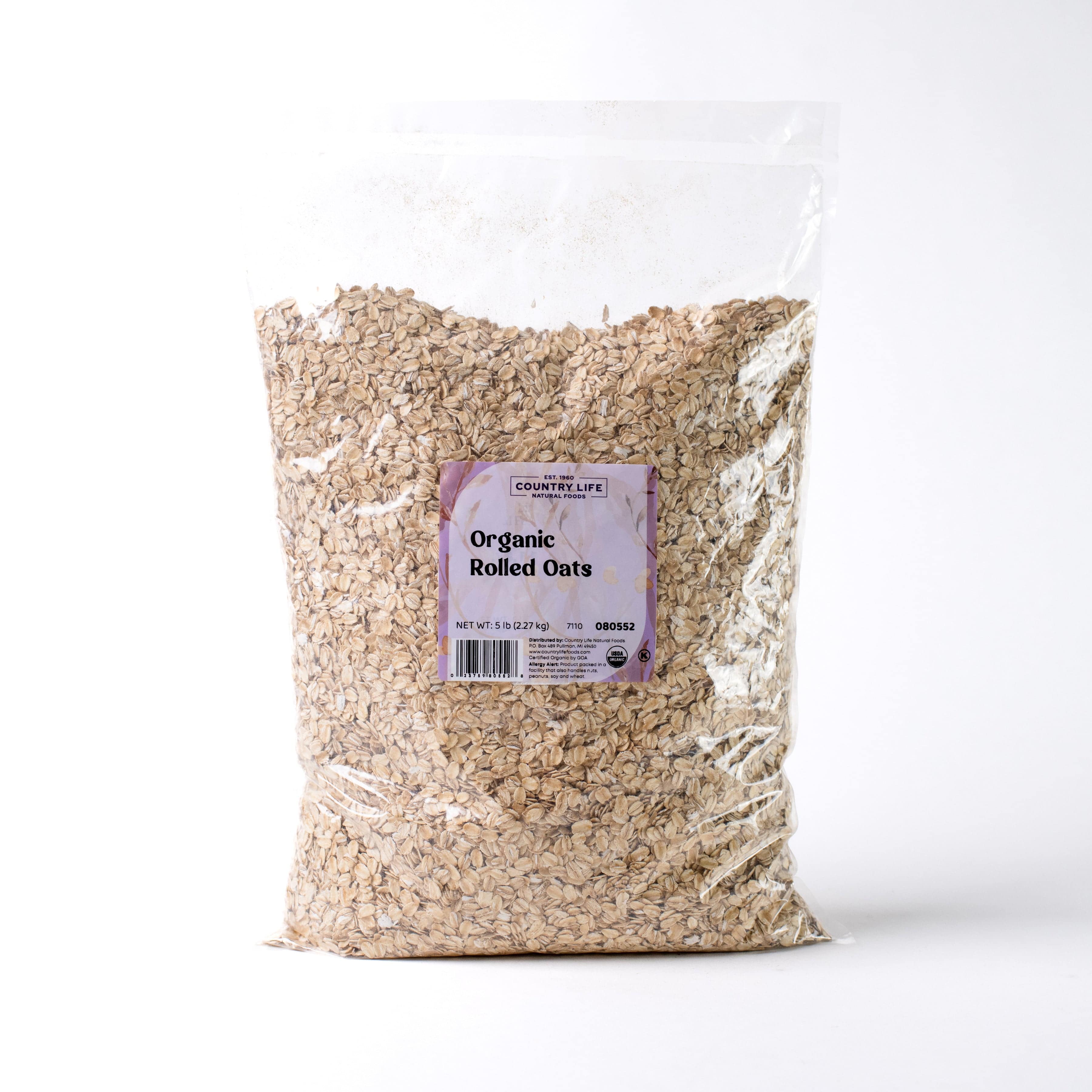 Oats, Regular Rolled, Organic by Country Life Natural Foods