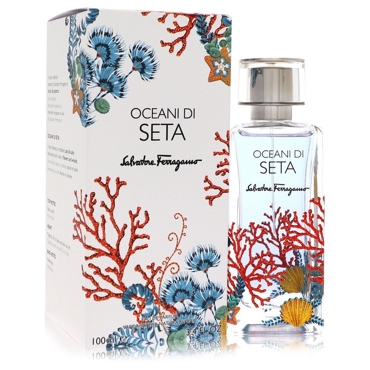 Oceani Di Seta by Salvatore Ferragamo Eau De Parfum Spray (Unisex) 3.4 oz for Women 