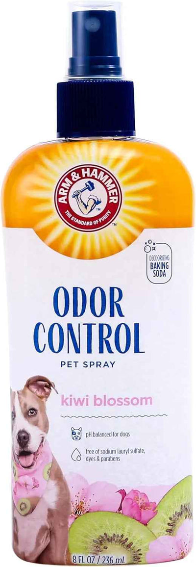 Arm & Hammer for Pets Super Deodorizing Spray for Dogs | Best Odor Eliminating Spray for All Dogs & Puppies | Fresh Kiwi Blossom Scent That Smells Great, 8 Ounces
