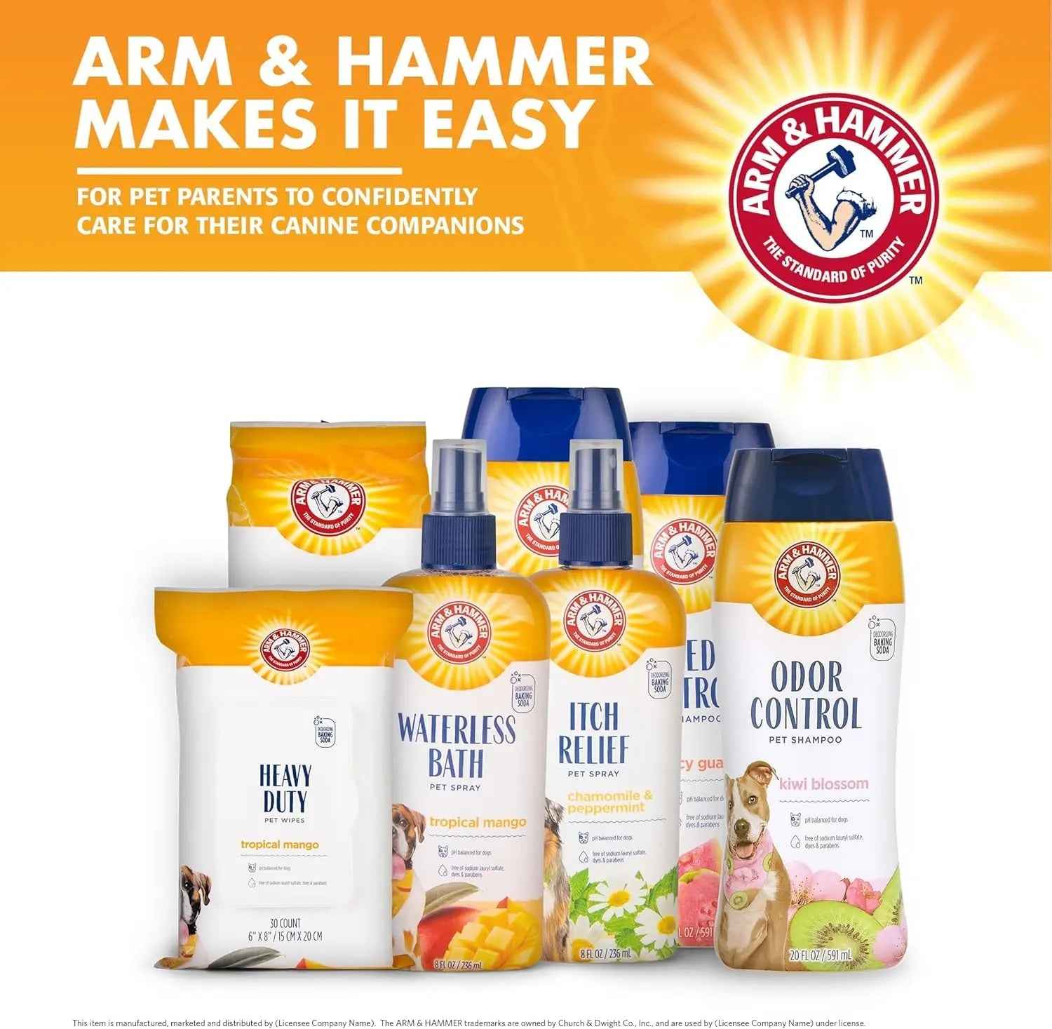 Arm &amp; Hammer for Pets Super Deodorizing Spray for Dogs | Best Odor Eliminating Spray for All Dogs &amp; Puppies | Fresh Kiwi Blossom Scent That Smells Great, 8 Ounces