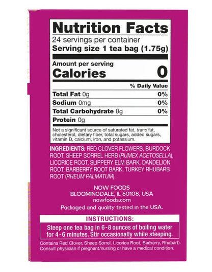 Herbal Tea, NOW by Country Life Natural Foods