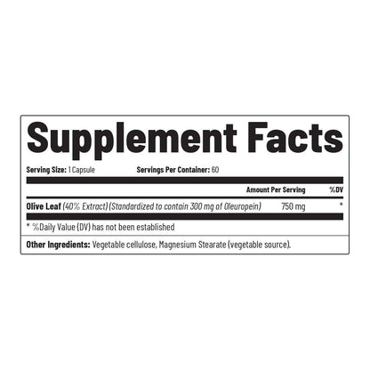 High-Potency Olive Leaf Extract Oleuropein