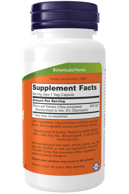 Olive Leaf Extract 500mg by Country Life Natural Foods