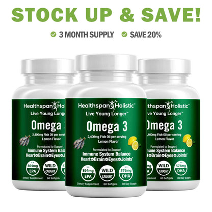 High Dose Omega 3 EPA DHA 60 Softgels