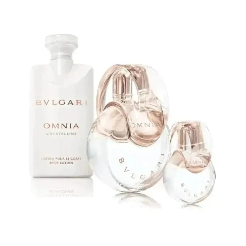 Omnia Crystalline By Bvlgari For Women (3pc Gift Set) by perfumesandrea