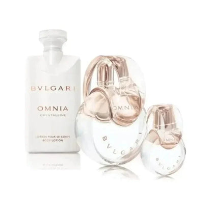 Omnia Crystalline By Bvlgari For Women (3pc Gift Set) by perfumesandrea