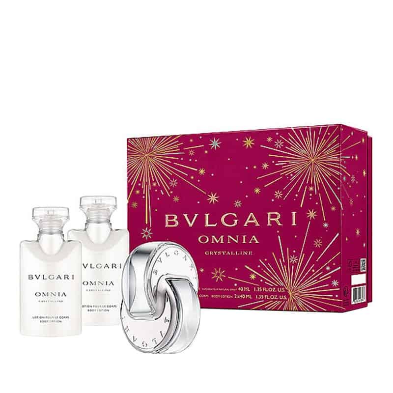 Omnia Crystalline (3pc Gift Set) By Bvlgari For Women 1.35 oz EDT by perfumesandrea
