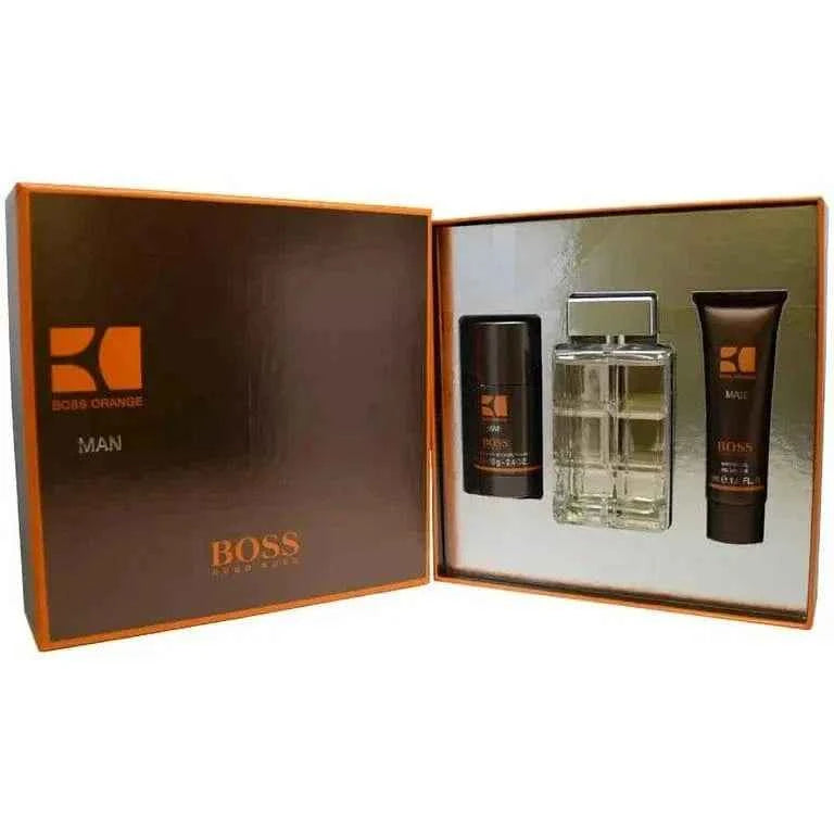 Orange By Hugo Boss For Men EDT Spray (3pc Gift Set)