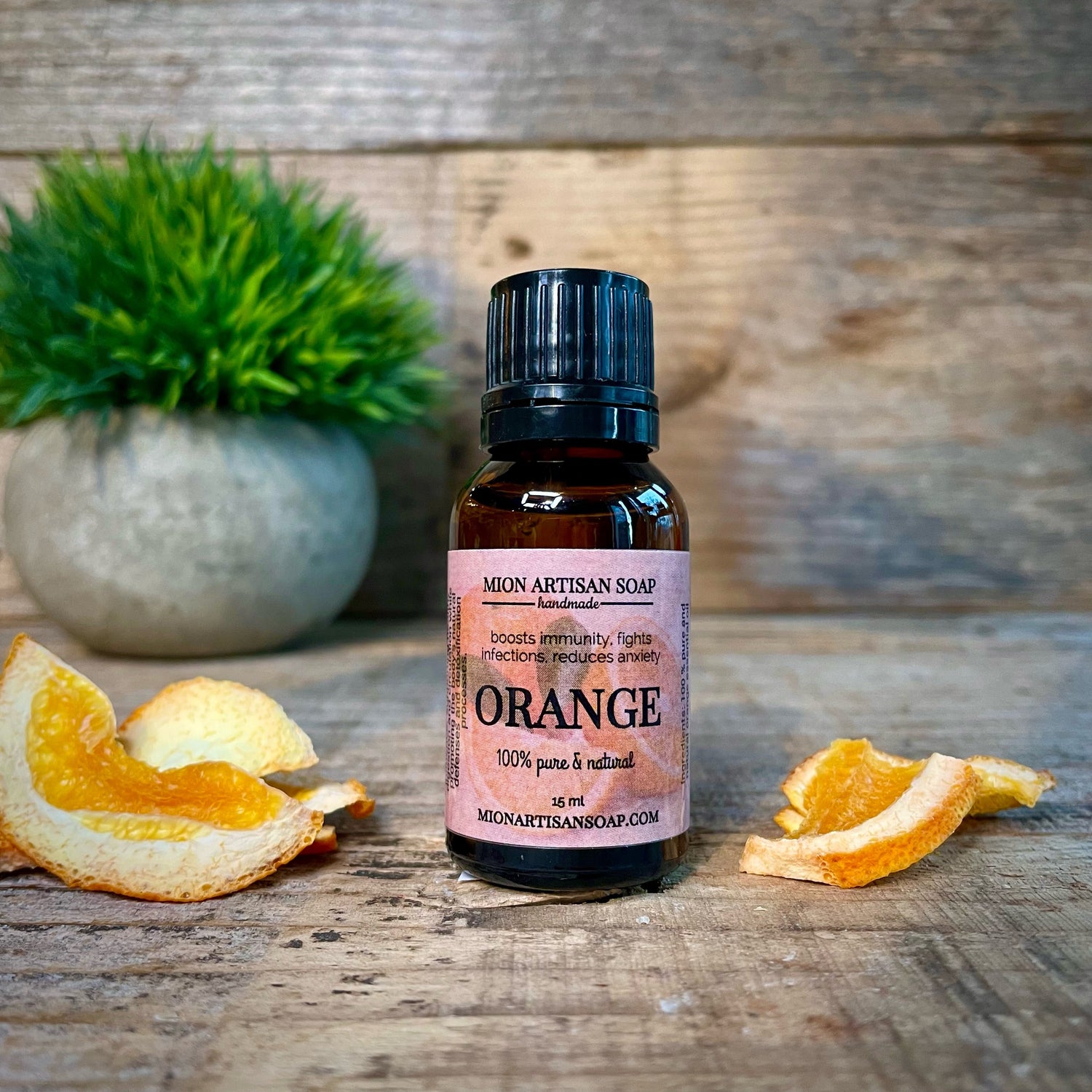 Orange Essential Oil | Uplifting, Energizing by MION Artisan Soap Co.