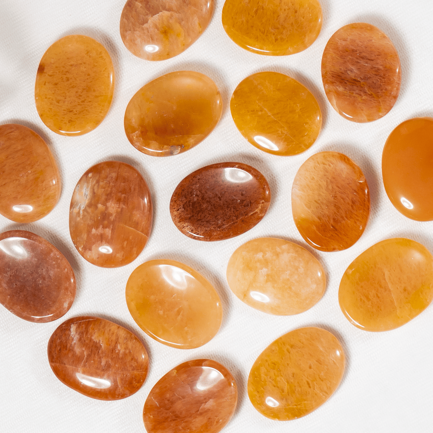 Orange Aventurine Pocket Stones (Longevity and Strength)  DestGlow