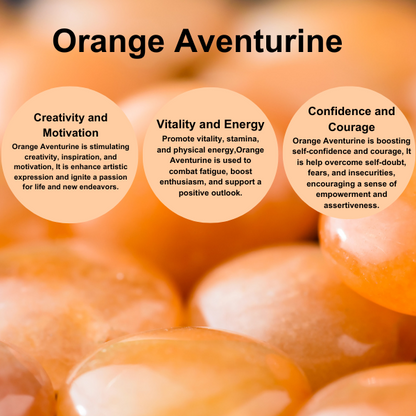Orange Aventurine Pyramids (Optimism and Contentment)  DestGlow