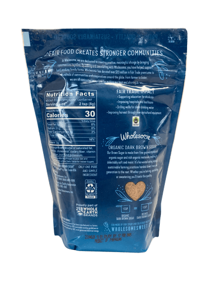 Brown Sugar, Dark, Organic by Country Life Natural Foods
