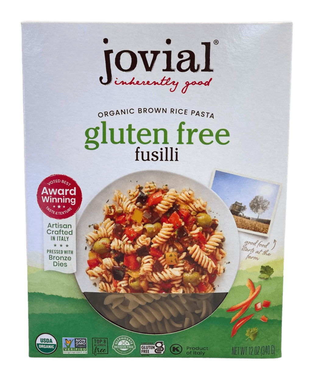 Fusilli, Brown Rice, Organic, Jovial, Gluten-Free - DestGlow