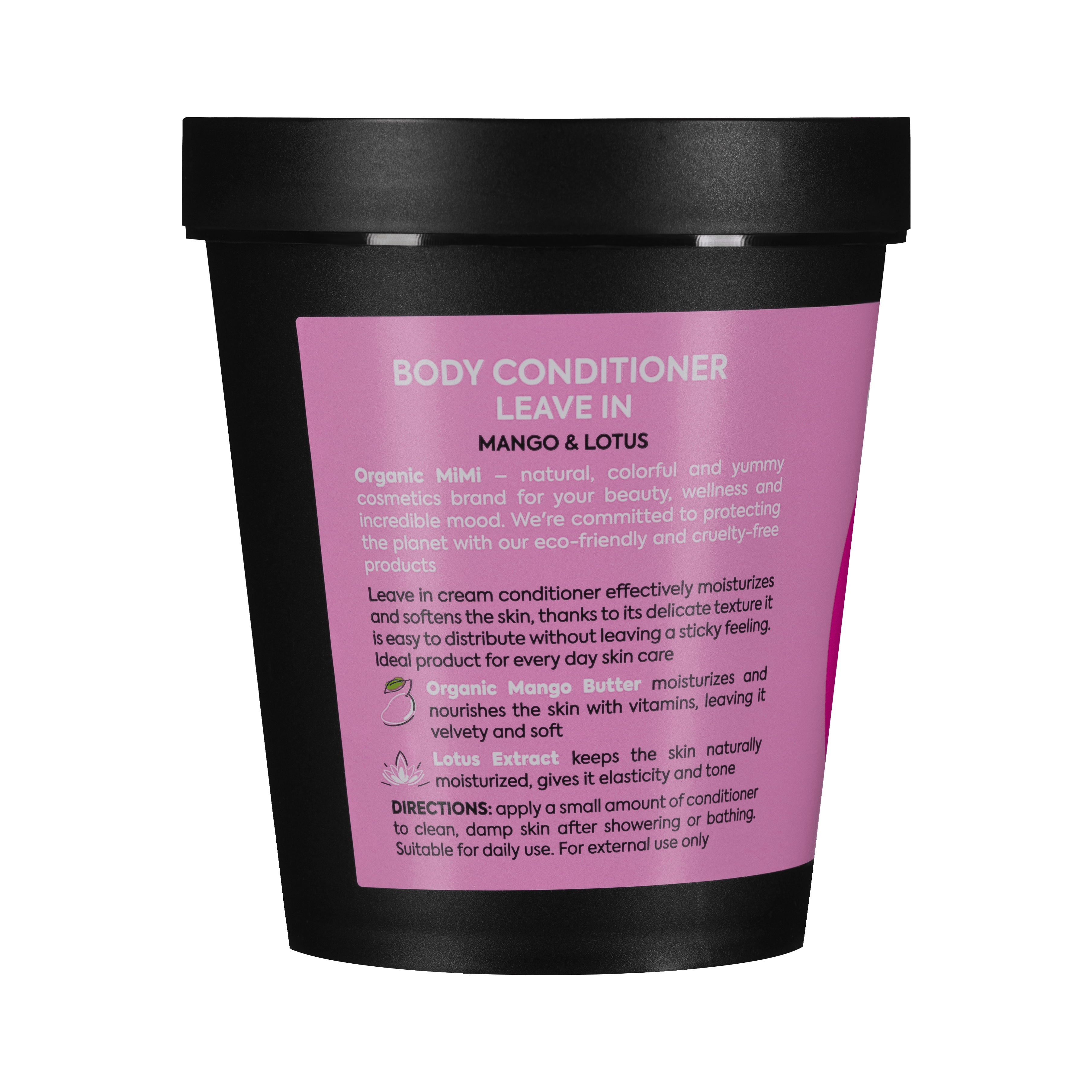 Organic Mimi, Body Conditioner Leave In Mango &amp; Lotus, 200 ml by Damask Rose