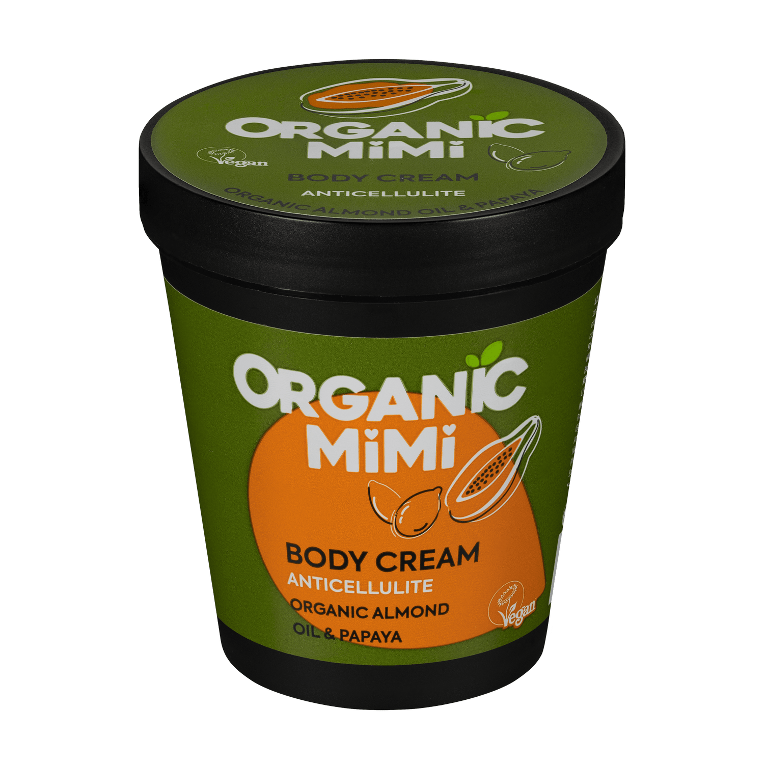 Organic Mimi, Body Cream Antiсellulite Almond &amp; Papaya, 200 ml by Damask Rose
