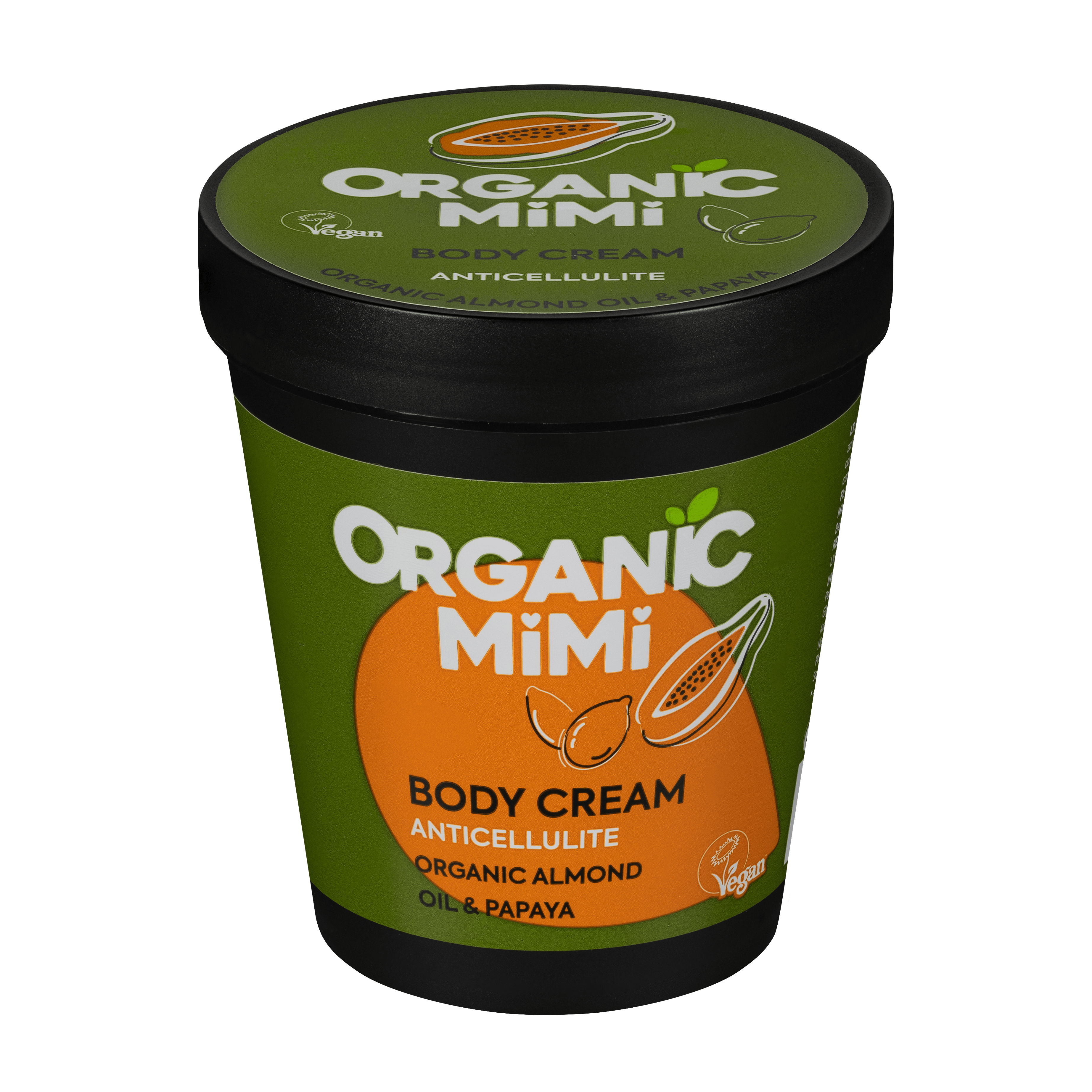 Organic Mimi, Body Cream Antiсellulite Almond &amp; Papaya, 200 ml by Damask Rose