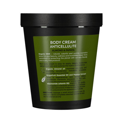 Organic Mimi, Body Cream Antiсellulite Almond &amp; Papaya, 200 ml by Damask Rose