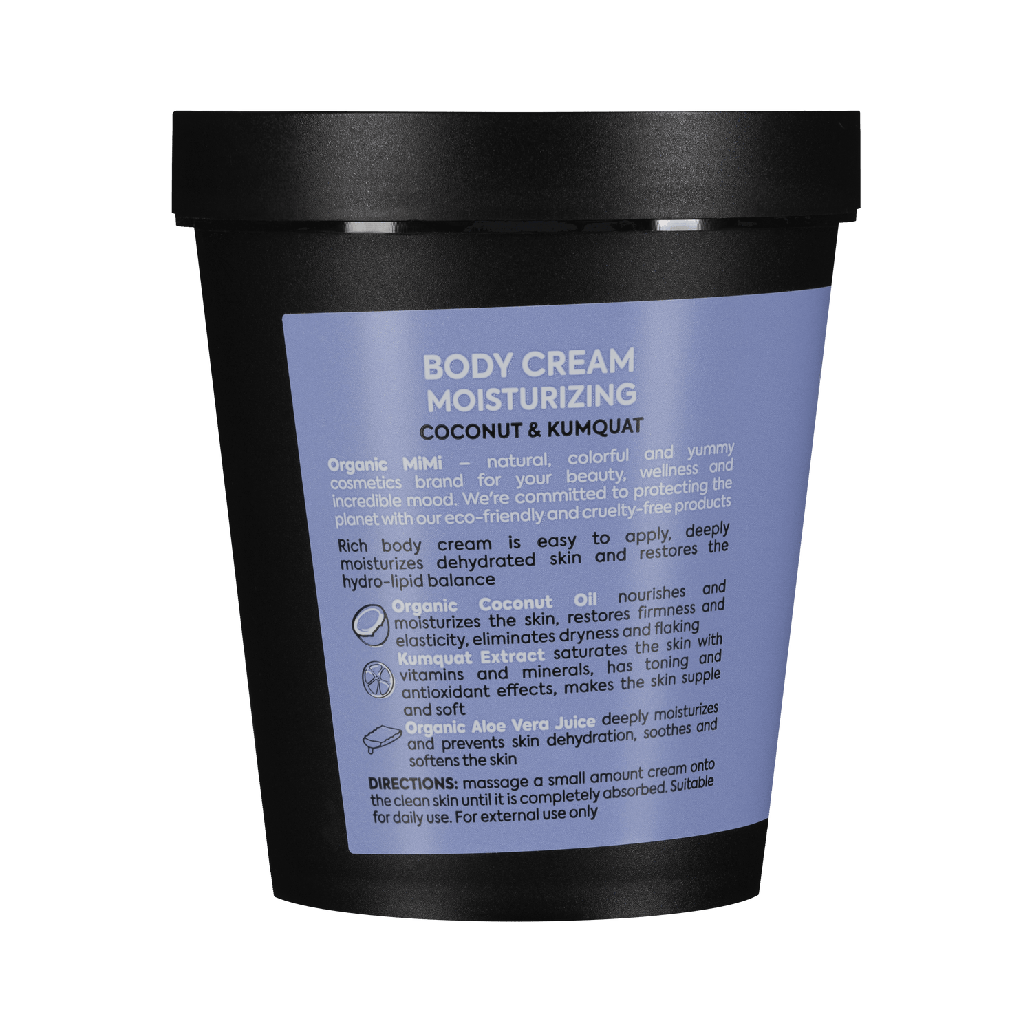 Organic Mimi, Body Cream Moisturizing Coconut &amp; Kumquat, 200 ml by Damask Rose