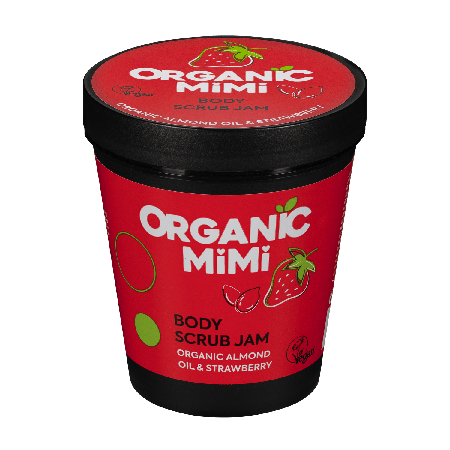 Organic Mimi, Body Scrub Jam Almond &amp; Strawberry, 250 g by Damask Rose